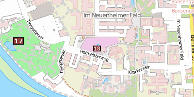 Stadtplan Botanischer Garten Heidelberg