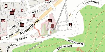 Heidelberger Schloss Stadtplan